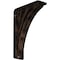 Ekena Millwork Nevio Wrought Iron Bracket, (Triple center brace), Antiqued Bronze 2"W x 5 1/2"D x 8"H BKTM02X05X08TNEABZ - alternate 1